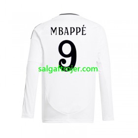 Real Madrid Kylian Mbappé 9 Fodboldtrøjer Hjemmebanesæt 2024/25 Langærmet